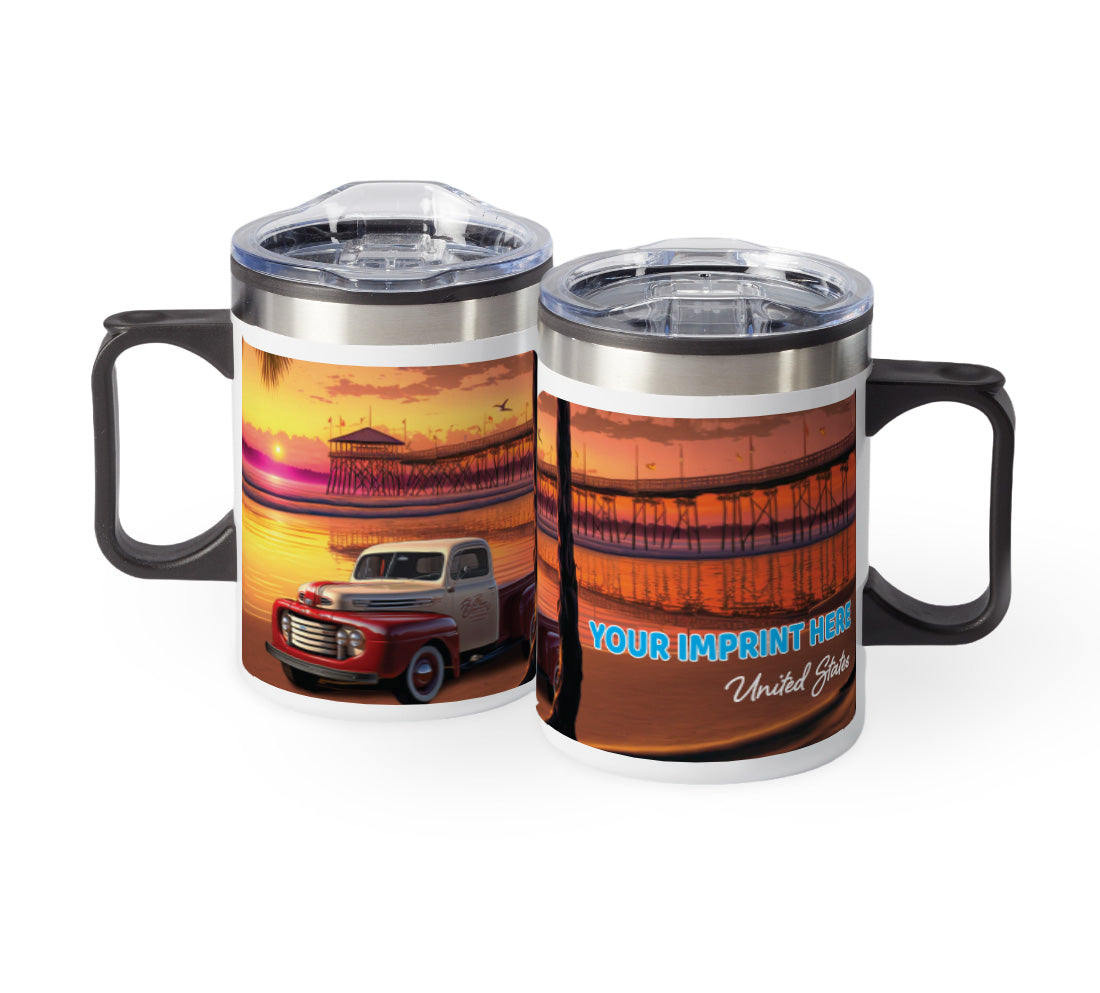 Ford Pickup At Sunset Mug